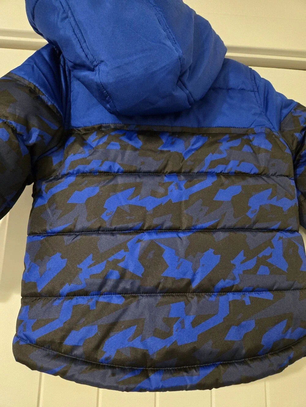 Jumping beans Blue Camouflage Puffer Jacket with Hood